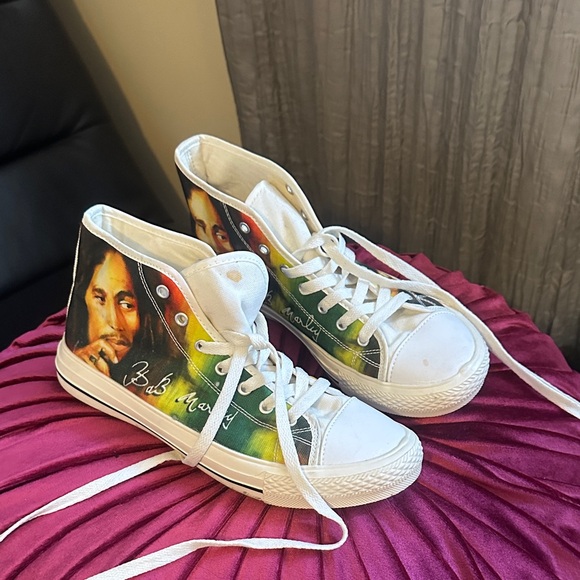 Bob Marley High-Top Sneakers - Picture 1 of 6